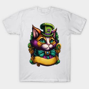 Cat Mardi Gras T-Shirt